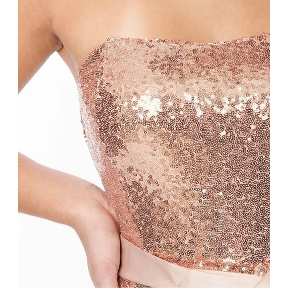 Unique Vintage 1970’s Rose Gold Rosegold Sequin Jumpsuit 1X 16 NWOT - Picture 2 of 5